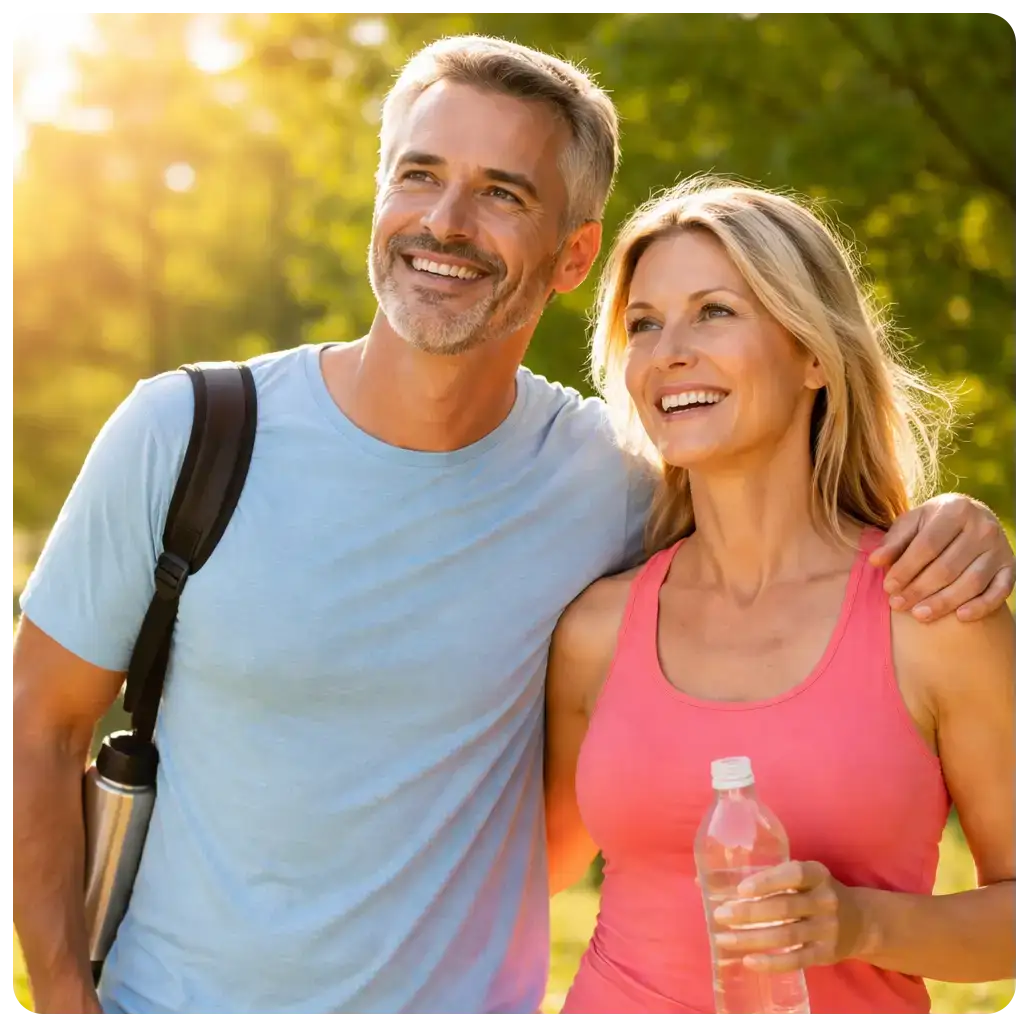 healthy active people enjoying energetic lifestyle representing wellness metabolism and natural health support