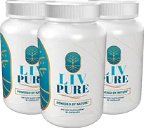 Liv Pure liver support supplement 3 bottle pack for metabolism and wellness support